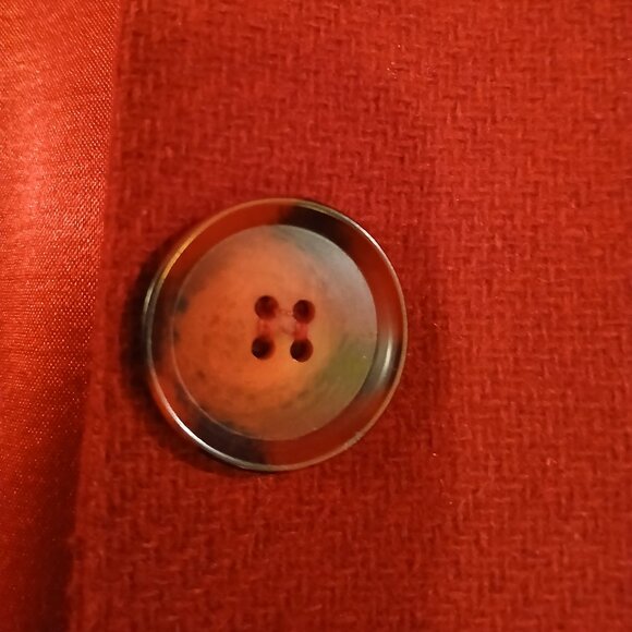 TOBIAS Cranberry Red Wool Blend Peacoat EU 4/US XS - EUC - Picture 7 of 8